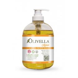 OLIVELLA Жидкое мыло для лица и тела Абрикос на основе оливкового масла, 500мл